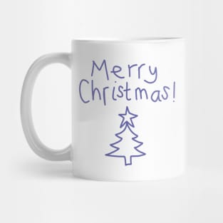 Merry Christmas Tree Minimal Mug